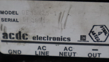 Load image into Gallery viewer, ACDC Electronics OEM5N25-1 Power Supply Used With Warranty See All Pictures
