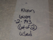 Load image into Gallery viewer, Klixon 6409-2-193 Relays Used With Warranty (Lot of 2) See All Pictures
