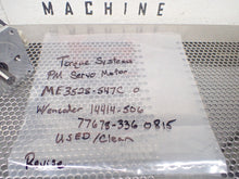 Load image into Gallery viewer, TORQUE SYSTEMS ME3528-547C 0 PM Servo Motor 1/2&quot; Shaft Genlty Used With Warranty

