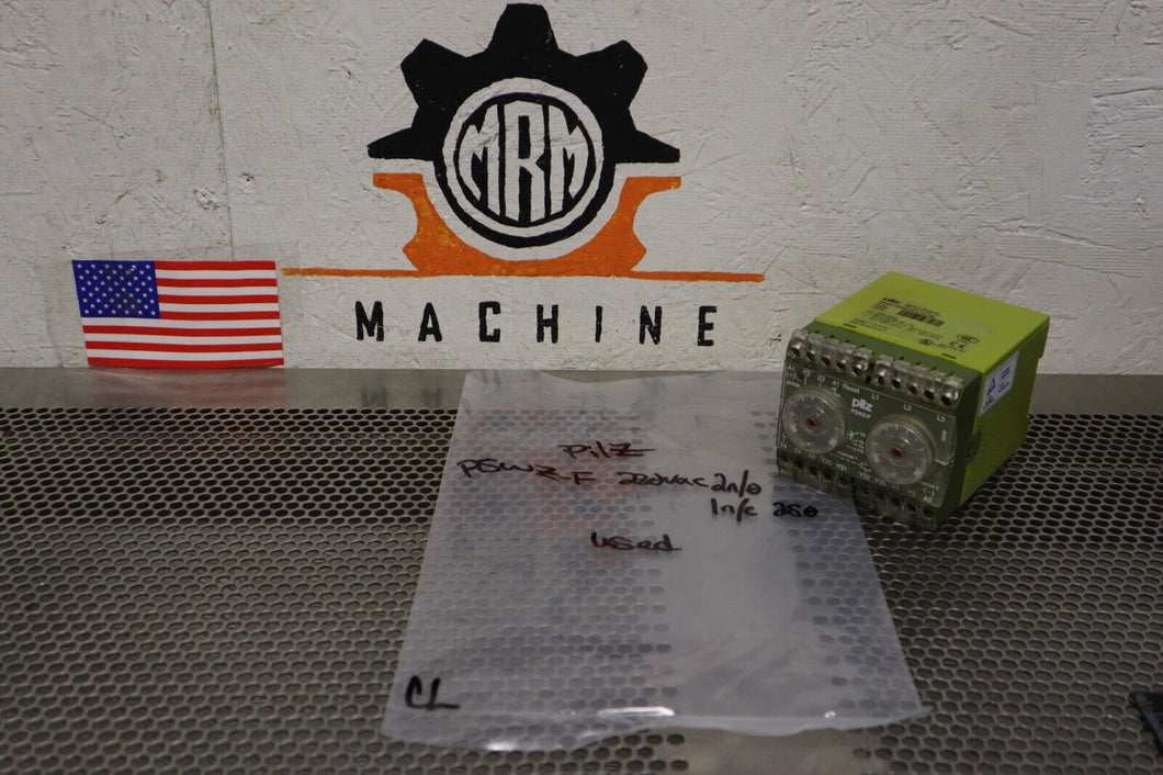 Pilz PSWZ-F 230VAC 2n/o 1n/c 2so 475943 Safety Relay 230VAC 6.0VA 50-60Hz Used