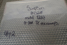 Load image into Gallery viewer, Simpson 04320 Model 1227 0-100DC Microamperes Panel Meter New Old Stock

