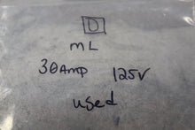 Load image into Gallery viewer, Square D Type ML 30A 125V Circuit Breaker 1-Pole Used With Warranty
