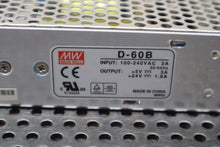 Load image into Gallery viewer, Mean Well D-60B Power Supply 100-240VAC 2A 50/60Hz Used With Warranty
