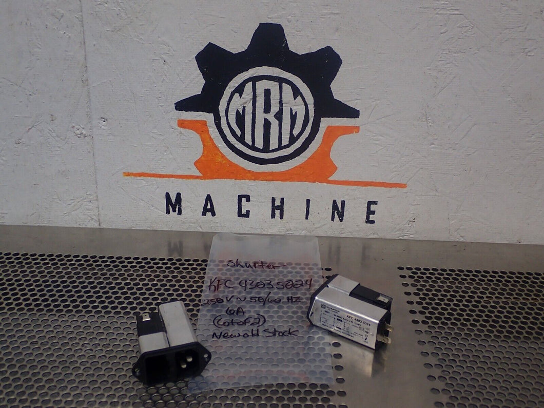 Schurter KFC 4303.5024 250V 50/60Hz Power Entry Connectors New (Lot of 2)