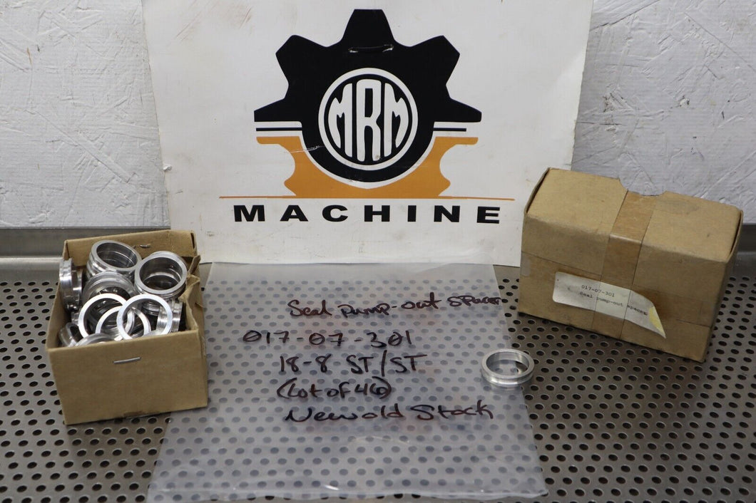 017-07-301 Seal Pump-Out Spacer 18-8 ST/ST New Old Stock (Lot of 46)