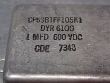 Load image into Gallery viewer, CP53B1EF105K1 DYR 6100 Capacitors 1MFD 600VDC New Old Stock (Lot of 5)
