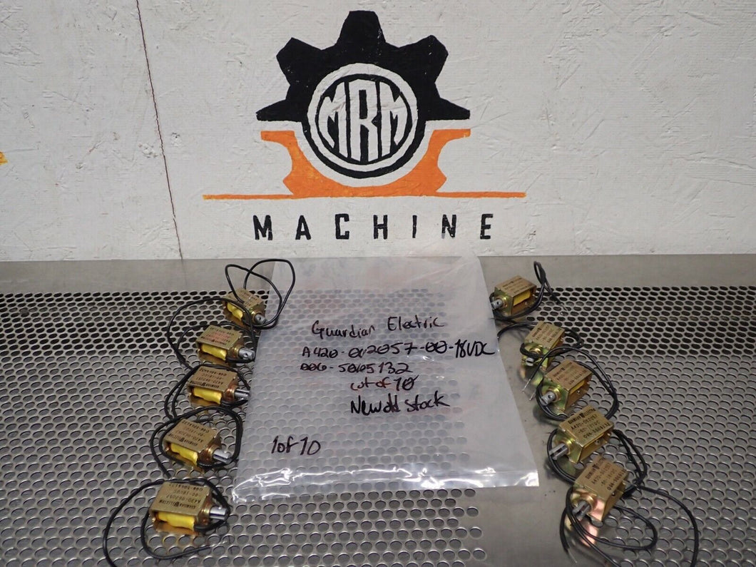 Guardian Electric A420-062057-00-18VDC 006-5065132 Solenoids New (Lot of 10)
