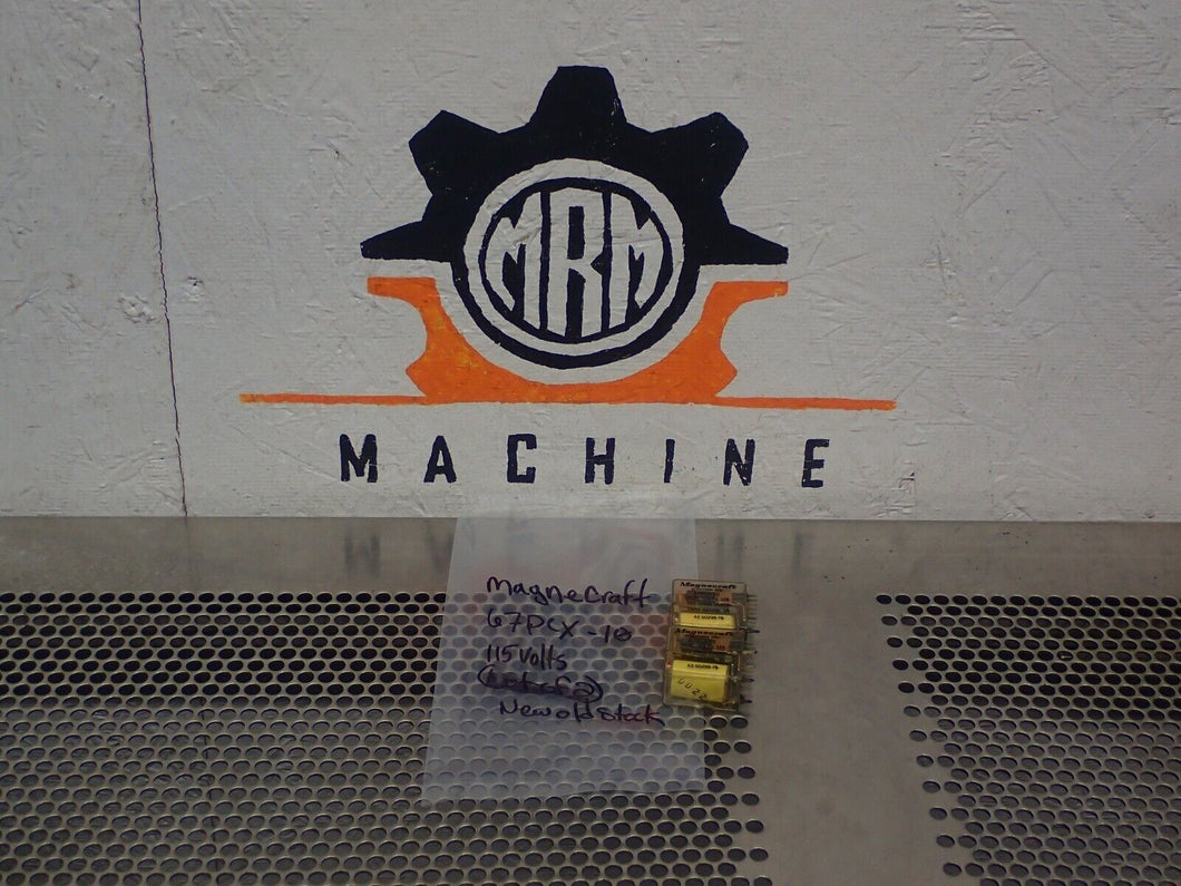 Magnecraft 67PCX-10 Relays 115V 15,000Ohms New Old Stock (Lot of 2)