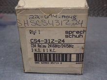 Load image into Gallery viewer, Sprecher Schuh CS4-31Z-24 Relay 24V 50/60Hz 3N.O. 1N.C. New Old Stock

