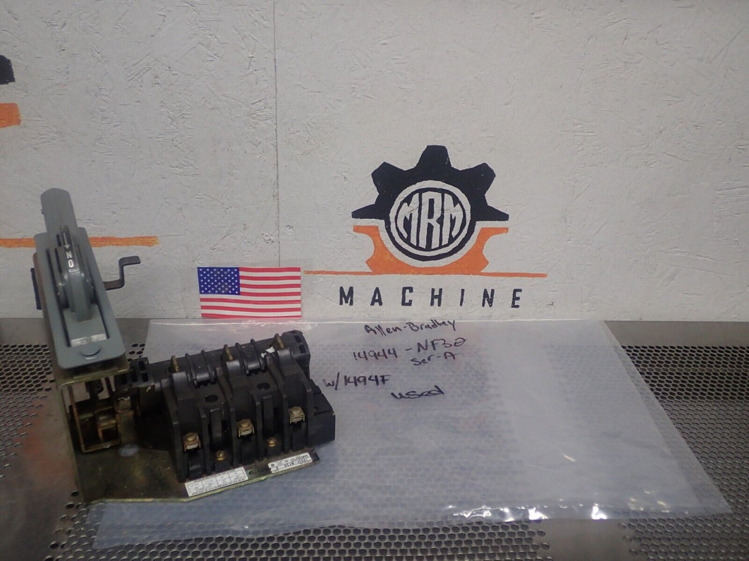 Allen Bradley 1494-NF30 Ser A Disconnect Switch Used With Warranty See All Pics