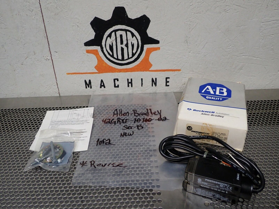 Allen Bradley 42GRXF-10100-02 SER B Fiber Optic Red Control NEW