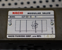 Load image into Gallery viewer, NACHI OCF-G01-B40X-30 Modular Valve Used With Warranty See All Pictures

