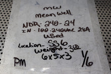 Load image into Gallery viewer, Mean Well NDR-240-24 Power Supply 100-240VAC 2.8A Used With Warranty
