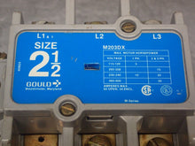 Load image into Gallery viewer, Gould M203DX Magnetic Starter Size 2-1/2 With Auxiliary Contact Used W/ Warranty
