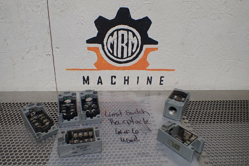 Allen Bradley Square D Cutler-Hammer Limit Switch Receptacles Used (Lot of 6)