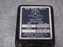 Load image into Gallery viewer, Electronic Specialty T-177-B FS/N 5945-502-4436 Time Delay Relay 28V New
