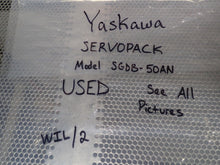 Load image into Gallery viewer, Yaskawa SERVOPACK Model SGDB-50AN Servo Drive Used W/ Warranty See All Pictures
