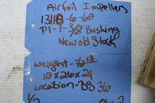 Load image into Gallery viewer, AIRFOIL IMPELLERS 13118-6-60 P1-1-3/8 Bushing New Old Stock See All Pictures
