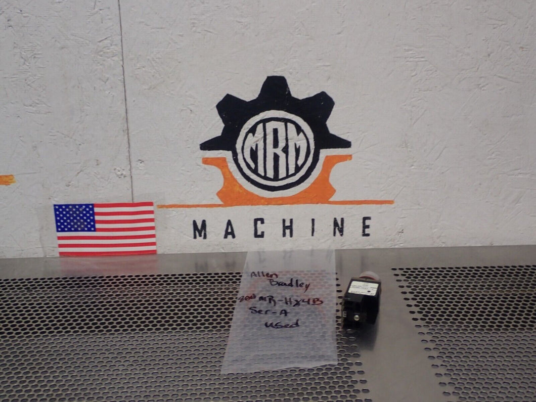 Allen Bradley 800MR-HX4B Ser A Selector Switch & 800M-XA Contact Used (No Knob)