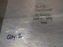 Load image into Gallery viewer, ACME TA-83222 2000VA 60Hz Industrial Control Transformer Used With Warranty
