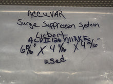 Load image into Gallery viewer, Liebert ACCUVAR Model ACVII120Y111RKE 120/208V 3Ph Surge Suppression System Used
