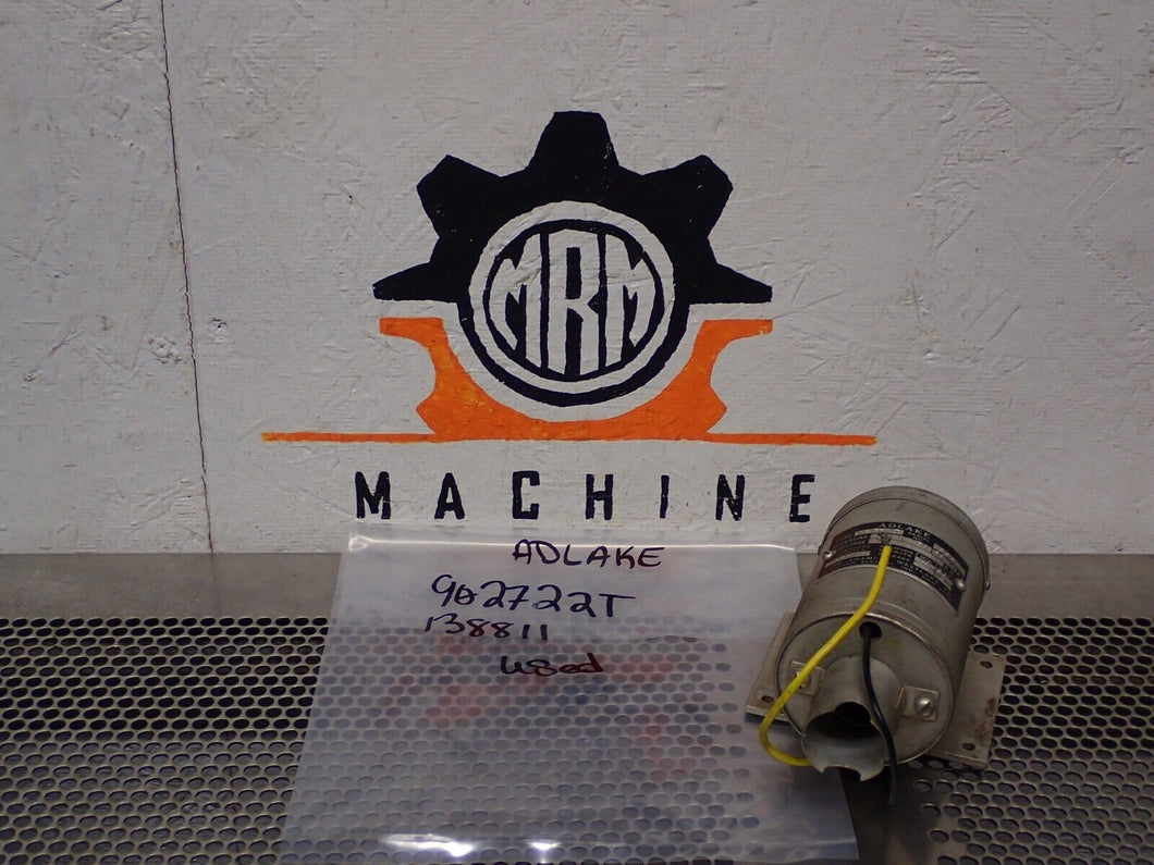 ADLAKE 902-72-2T 220VAC 50/60CY Used With Warranty