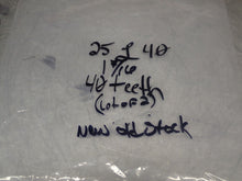 Load image into Gallery viewer, 25L40 Sprockets 40Teeth 1-7/16&quot; ID New Old Stock (Lot of 2) See All Pictures
