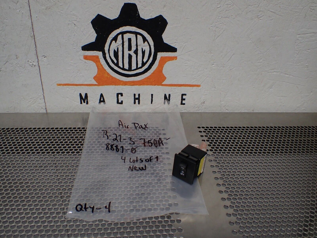 Airpax R-21-3-7.50A-8881-0 Circuit Breaker Switches New No Box See All Pictures