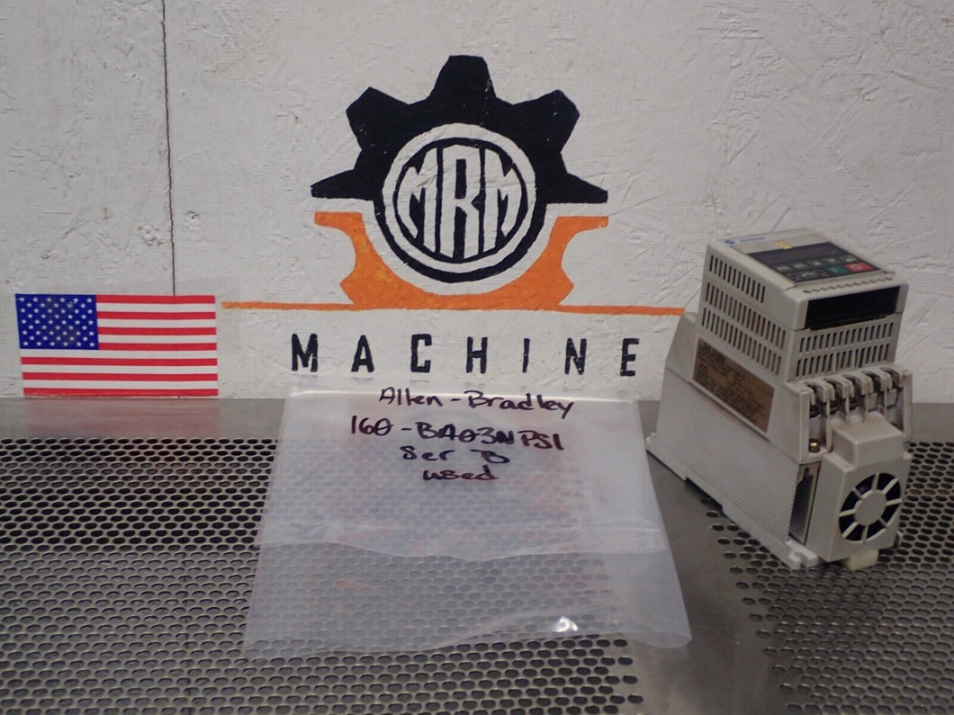 Allen Bradley 160-BA03NPS1 Ser B FRN 5.01 Speed Control 460V Used With Warranty
