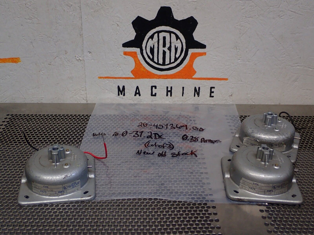 20-451369.00 F274D-6 0.38A Volts 18.0-31.2DC Bells New Old Stock (Lot of 3)