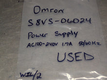 Load image into Gallery viewer, Omron S8VS-06024 Power Supply AC100-240V 1.7A 50/60Hz Used With Warranty
