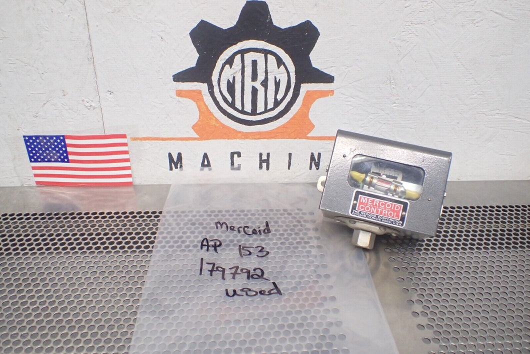 Mercoid Control AP153 179792 Pressure Switch Used With Warranty