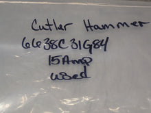 Load image into Gallery viewer, Cutler-Hammer FDB3015L 6638C31G84 15A 600VAC 250VDC 3Pole Circuit Breaker Used
