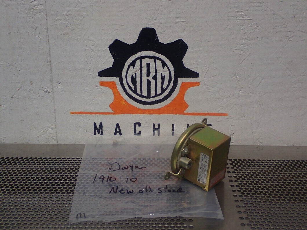 Dwyer 1910-10 Pressure Switch 15A 125, 250 Or 480VAC New Old Stock See All Pics