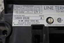 Load image into Gallery viewer, Allen Bradley 1494V-DS30 Ser A Disconnect Switch Unit Used Warranty See All Pics
