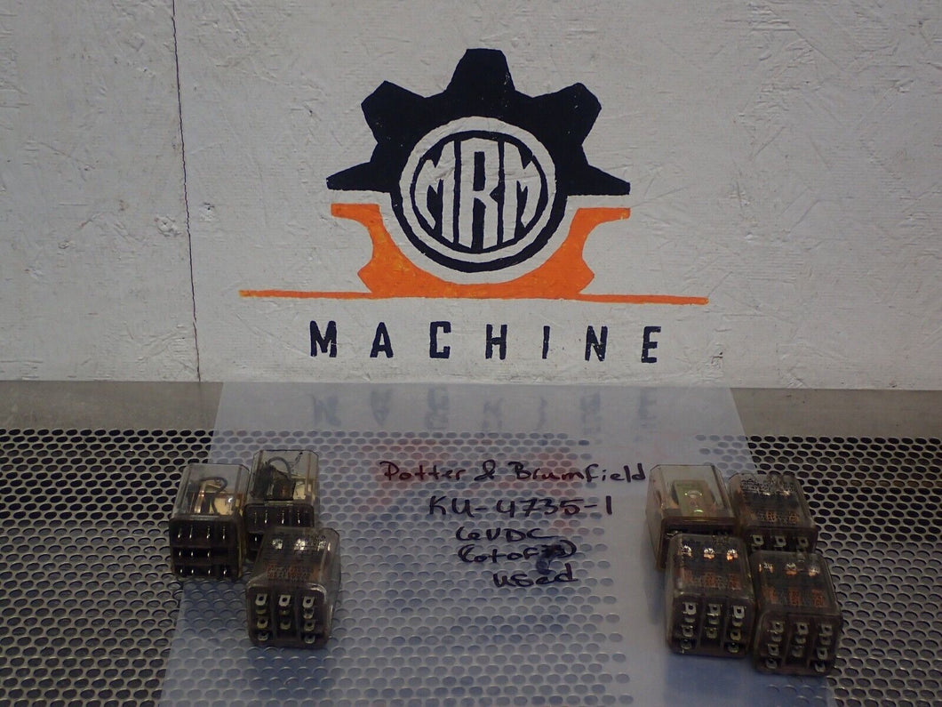 Potter & Brumfield KU-4735-1 Relays 6VDC Coil Used With Warranty (Lot of 7)