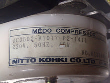 Load image into Gallery viewer, Nitto Kohki AC0502-A1017-P2-1411 MEDO Compressor # 61214450 New Old Stock
