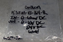 Load image into Gallery viewer, Omron K3FM-VS-164-R Signal Transmitter 0-60mVDC 0-10VDC 24VDC With Base Used
