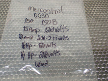 Load image into Gallery viewer, Mercontrol CSSO Dual Pressure Control 150 150B 15A 120V
