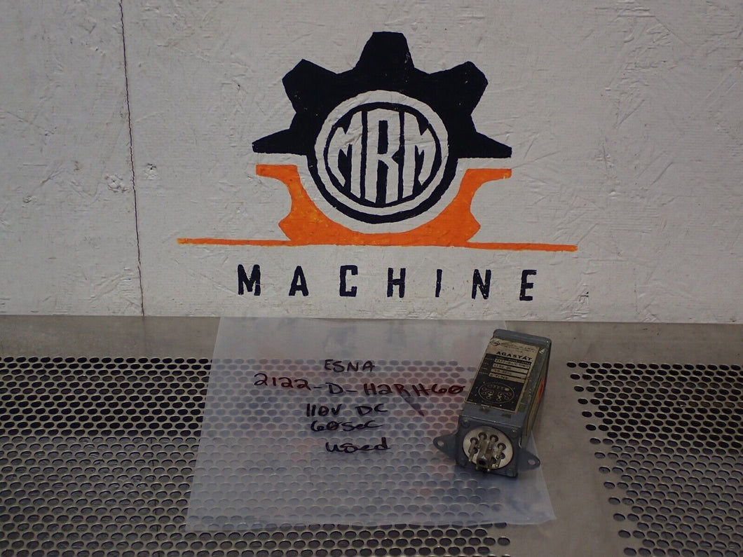 AGASTAT 2122-D-H2RH60 110VDC 60Sec Timing Relay Used With Warranty