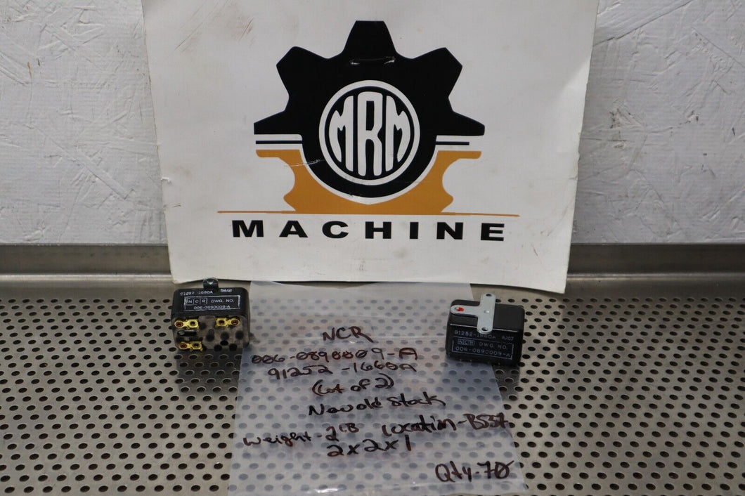 NCR 91252-1660A 006-0890009-A Relays New Old Stock (Lot of 2)