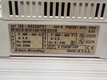 Load image into Gallery viewer, Allen Bradley 160-BA03NPS1 Ser B FRN 5.01 Speed Control 460V Used With Warranty
