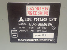 Load image into Gallery viewer, Matsushita Electric EUK-SBM68H High Voltage Unit DC22-26V 6kV Used With Warranty
