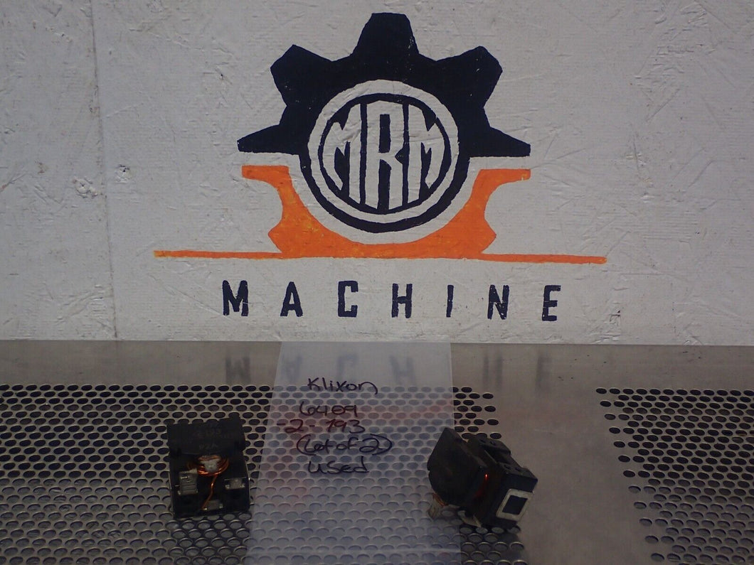 Klixon 6409-2-193 Relays Used With Warranty (Lot of 2) See All Pictures