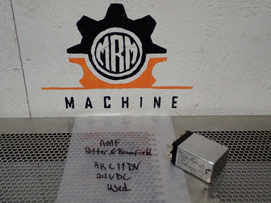 Potter & Brumfield AKC11DV 24VDC Relay Used With Warranty See All Pictures