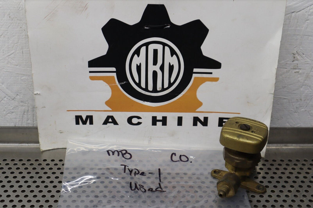 MB Co. Type-1 Actuator Valve Used With Warranty See All Pictures