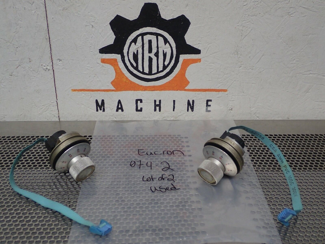EUCRON Model 074.2 Encoders Used With Warranty (Lot of 2) See All Pictures