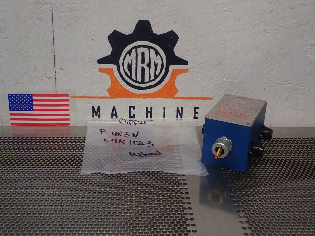 Clipper E4K1123 Model P-483N 60-415Hz RMS Input 480 3PH Used With Warranty
