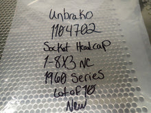 Load image into Gallery viewer, Unbrako 1104702 Socket Head Cap 1-8x3  Lot of 10 NEW
