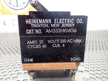 Load image into Gallery viewer, Heinemann AM333HKMG6 20A 250VAC 60Cy Cur. 4 Circuit Breaker 3-Pole Used Warranty
